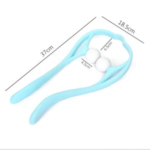 Manual Neck Massager For Cervical pain, deep Tissue | Handheld Massager Tool for Legs Waist Neck and Shoulder (Random color) - Image 3