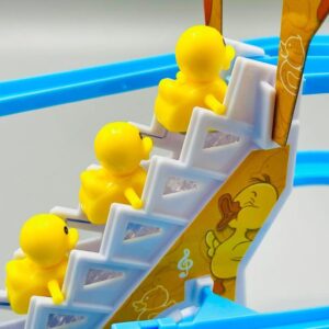 Smart Duck Ladder Climbing race set | Duck Climb Stairs Toy Race Track Slide - Image 3