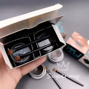 New Fit me 2color Waterproof Eyebrow Gel Eyeliner gel with 2pcs Brush set - Image 3
