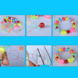 DIY Apple Beads Bracelet Jewellery Making Kit | Handmade Beads Accessories Set for Headwear, Necklace, Earrings, Bracelets - Image 4