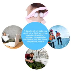 Manual Neck Massager For Cervical pain, deep Tissue | Handheld Massager Tool for Legs Waist Neck and Shoulder (Random color) - Image 5