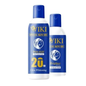 WIKI Special Skin Care Polish With Peeling Cream 200ml & 24K Gold Brighter Powder 100ml ? Ultra Whitening Formula - Image 4