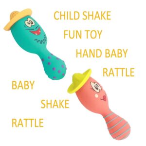 Huiye Child Shake Fun Toy Hand Baby Rattle And Shake Musical Toy Rattle For Kids ( 2PCS SET) - Image 3
