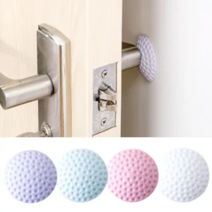 Self Adhesive Silicone Rubber Wall Protector Door Handle Stopper - Image 4