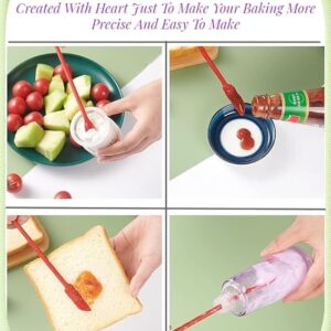 3 pcs Mini Silicone Telescopic Spatula and Scooping Spoon, Mini Makeup Spatula , Heat-resistant Silicone Spatula Sets for Cooking, Cosmetics - Image 1