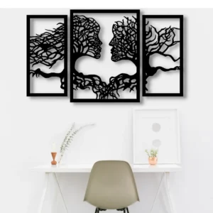 Tree of Life Our Roots Wooden Wall Decoration Gift Ideas 3 Pieces Modern Woman Man Home Decor Office Living Room Bedroom Kitchen Encanto Poster New Nordic Style Art Stylish Ornament Painting Souvenirs - Image 3