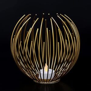 Metal Candle Holder | Iron Geometric Candle Stand For Home Decor - Image 3