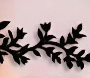 Leafs wall art Wall decoration sticker MDF wood Material - Image 1