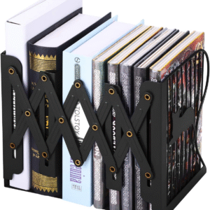 1 Pc Desktop Adjustable Bookends-Retractable Book Stand-Nonslip-for Decorative Bookends ( Random Color) - Image 1