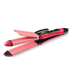 2-in-1 Nova Hair Straightener and Curler ? Dual-Use Styling Tool with Quick Heat-Up Technology, Ceramic Plates for Smooth Straightening & Effortless Curls Model-NH-2009 ? Portable, Lightweight, Ideal for Home or Travel Use - Image 1