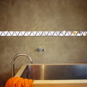 100 PCS/Set Triangular Mirror Sticker 3D Acrylic Mirrored Decals DIY Removable Decals Ornaments Room Home Decoration Wall Sticker - Image 4