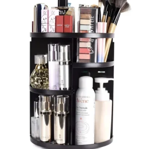 360 Degree Rotating Cosmetic Organizer (black ) - Image 5