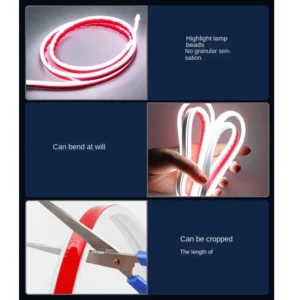 Car LED Hood Daytime Running Waterproof Flexible Light -    (Random color)(180 Cm) - Image 3