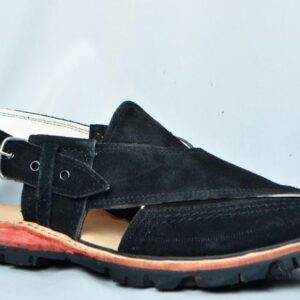PESHAWARI HANDMADE SABUR GENTS SANDALS (Black) - Image 2