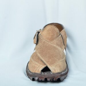 PESHAWARI HANDMADE SABUR GENTS SANDALS (Light Brown) - Image 2