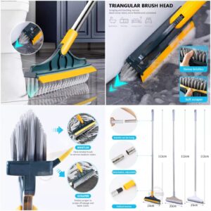 2 in 1 Floor Cleaning Brush Bathroom Tile Windows Floor Cleaning Brush with 120? Rotatable Head - Multipurpose Bathroom Floor Cleaning Brush - Floor Brush Scrubber - Without Box | Floor Cleaning Brush - Image 3