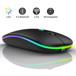 HP W10 Wireless RGB Bluetooth, Wireless, Rechargeable Slim Mouse - Image 5