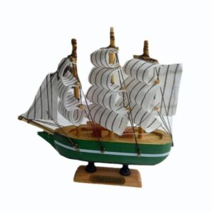 Wooden Sailing Boats Ship Model | Handcrafted Boat Home Decoration - Image 3