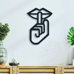 Mute Black Decorative Sign - Image 1