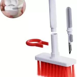 Soft Brush 5 in 1 Multi-Function Cleaning Tools Kit for Keyboard Earphone Cleaner Soft High-Density Brush Set (Random Color) - Image 5