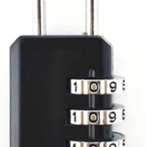 Greatangle-UK 3 Digit Code Combination Padlock For Luggage Combination Number Lock Padlock For Zipper Bag Suitcase Drawer Durable Locks black - Image 3