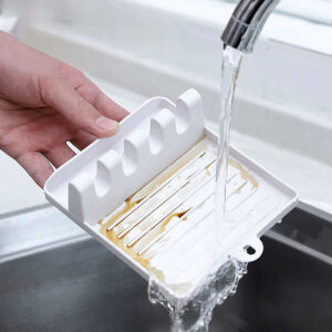 Spoon Rest (Plastic) - Kitchen Utensil Rest (Random Color) - Image 3