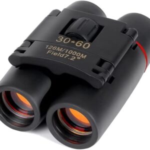 30x60 Compact Folding Binoculars, Folding Telescope With Clean Cloth and Carry Case for Kids, Adults, Outdoor, Travel, Birding, Birdwatching, Hiking, Sightseeing - Image 5