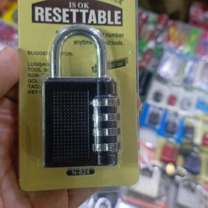 4 Dial Digit Combination Padlock Heavy Duty Weatherproof Code Resettable Changeable Lock Outdoor Use for Door Cabinet Safely 400g - Image 4
