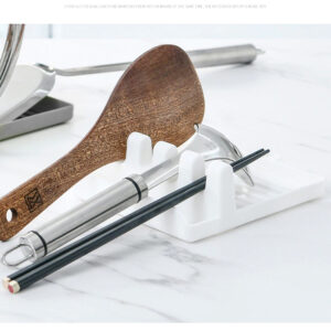 Spoon Rest (Plastic) - Kitchen Utensil Rest (Random Color) - Image 4