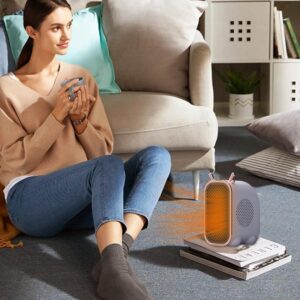 Zodiac Dragon Mini Portable Electric Desk Air Heater for Room, Small Tabletop Fan - 800W (Random color) - Image 5