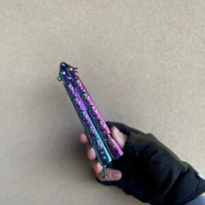 Rainbow Butterfly Knife Pocket Knives - Image 1
