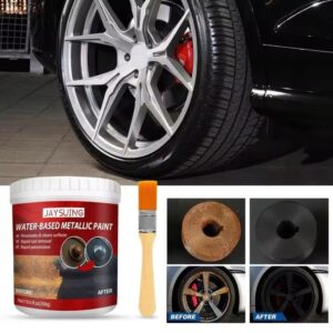 Rust paint Metallic Paint  Anti Rust Protection Coating for removing rust from metal (with brush )Steel Box - 300gm - Image 2