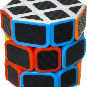 Jiehui Cube Octagonal Cylinder Magic Cube Puzzle IQ Brain 3x3 Barrel Spin Speed Cube Education Personalised Game Gift Toy (Multicolour) - Image 4