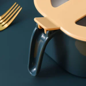 Combo Deal - 4 Section Spice Container Box & Multi-function Spit Bone 10 Plate Set Kitchen Storage Organizer (Random color) - Image 3