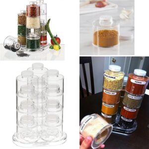 12 Pcs Rotating Plastic Spice Jar - Image 3
