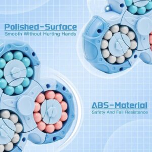 3-in-1 Fidget Spinner Magic Bean Rotating Cube Toy ? Double Flip Triangle ? Bath Toy ? Brain Training Handheld Puzzle Toy ? New ? For Kids - Random Color - Image 4