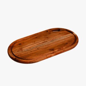Premium Oblong Acacia Wood Chopping Board ? 17 x 9 x 2 Inches - Image 4