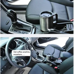 12 Volts 450 ml Heated Travel Mug Coffee /Tea/Soup Cup Car Charging Electric Kettle - Image 1