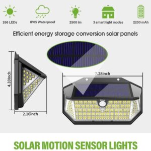 Solar Wall Light ( 266 LEDs ) - Image 1