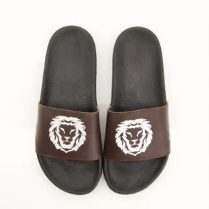 Comfortable Lion Printed Slippers Flip Flop for New Sole Slide 1403-lion for boys & Mens - Image 1