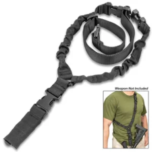 Durable Tactical Rifle Sling for Hunting & Training ? Adjustable, Bungee, Quick Detach - Image 2