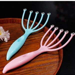 Head Massager Comb Exercise balls Roller Scalp Hand Held Scalp Reduce Stress Fatigue Relax Blood Circulation (random color) - Image 2