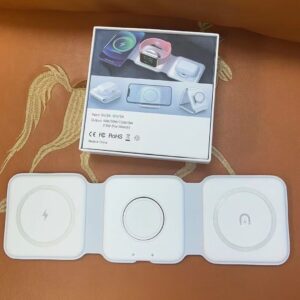 15W 3 in 1 Magnetic Wireless Charger Phone Induction Fast Charging Stand for Phone - Image 4