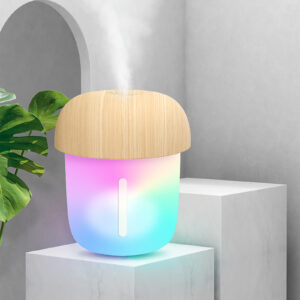 Mushroom Shape Humidifier Portable Mini Humidifier Direct usb current Aroma Diffuser Cool Mist 300ml (With box) - Image 4