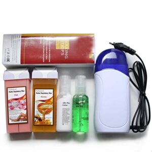 6 In 1 Roll On Refillable Depilatory Wax Heater Waxing Hair Removal Kit - Image 1