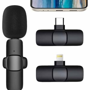 k11 Type-C Wireless Microphone K8 Collar Mic for Type C - Noise Cancellation Reduction Wireless Mic for Phone for Mobile Phone Camera, - Image 4