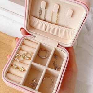 Jewellery Storage Box leather Jewelry Stand Earrings Ring Box Cosmetics Beauty Container Organizer (random color)Made in China - Image 3
