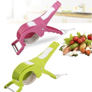 Multi Veg Cutter ? 5 Blade Vegetable & Fruit Cutter and Slicer | Easy Kitchen Tool - Image 2