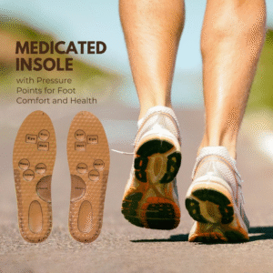 Medicated Insoles with Pressure Points ? Shock Absorbing, Sweat-Absorbing, Arch Support Orthotic Insoles for Men & Women - Image 3