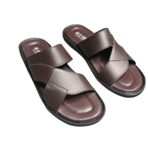 Men's Lightweight House Slippers ? Comfortable & Durable Raxine Slides (Brown Color) - Image 3